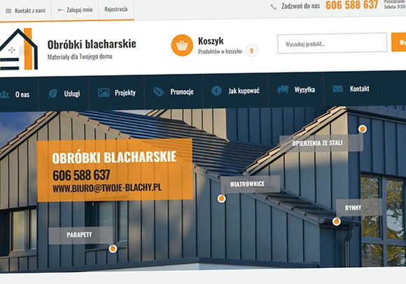 Obróbki blacharskie - Sklep